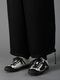�㴰���Ground Y�����饦��ɥ磻/CU/FIBRIL TWILL W/ GARMENT DYED STANDARD PANTS/BLACK