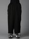 �㴰���Ground Y�����饦��ɥ磻/CU/FIBRIL TWILL W/ GARMENT DYED STANDARD PANTS/BLACK