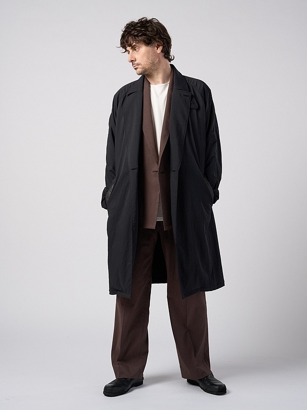 (ͽ���ʡ�3��4������ͽ��/wjk�����֥른��������/viscose linen double-breasted jacket/brown