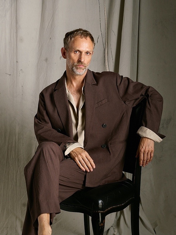 (ͽ���ʡ�3��4������ͽ��/wjk�����֥른��������/viscose linen double-breasted jacket/brown