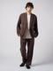 (ͽ���ʡ�3��4������ͽ��/wjk�����֥른��������/viscose linen double-breasted jacket/brown