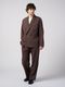 (ͽ���ʡ�3��4������ͽ��/wjk�����֥른��������/viscose linen double-breasted jacket/brown