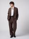(ͽ���ʡ�3��4������ͽ��/wjk�����֥른��������/viscose linen double-breasted jacket/brown