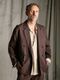 (ͽ���ʡ�3��4������ͽ��/wjk�����֥른��������/viscose linen double-breasted jacket/brown