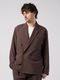 (ͽ���ʡ�3��4������ͽ��/wjk�����֥른��������/viscose linen double-breasted jacket/brown