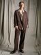 (ͽ���ʡ�3��4������ͽ��/wjk�����֥른��������/viscose linen double-breasted jacket/brown