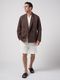 (ͽ���ʡ�3��4������ͽ��/wjk�����֥른��������/viscose linen double-breasted jacket/brown