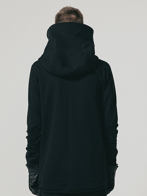 �㴰���nude:masahiko maruyama ���̡���:�ޥ��ҥ��ޥ���/Inlay Stich Heavy Jersey HOODIE JACKET/Black