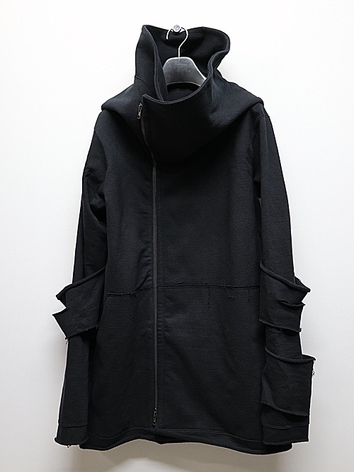 �㴰���nude:masahiko maruyama ���̡���:�ޥ��ҥ��ޥ���/Inlay Stich Heavy Jersey HOODIE JACKET/Black