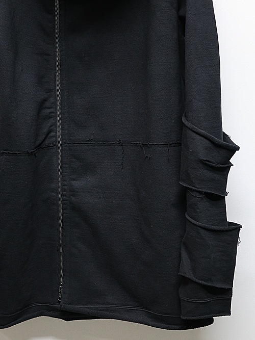 �㴰���nude:masahiko maruyama ���̡���:�ޥ��ҥ��ޥ���/Inlay Stich Heavy Jersey HOODIE JACKET/Black
