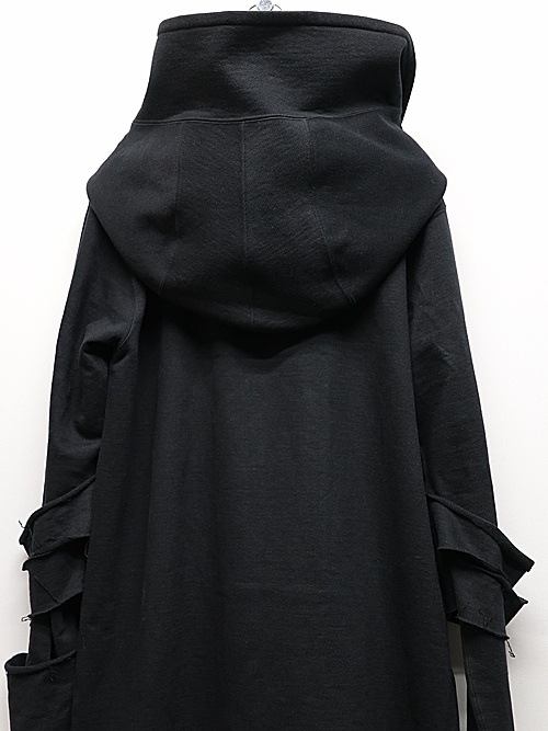 �㴰���nude:masahiko maruyama ���̡���:�ޥ��ҥ��ޥ���/Inlay Stich Heavy Jersey HOODIE JACKET/Black