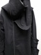 �㴰���nude:masahiko maruyama ���̡���:�ޥ��ҥ��ޥ���/Inlay Stich Heavy Jersey HOODIE JACKET/Black