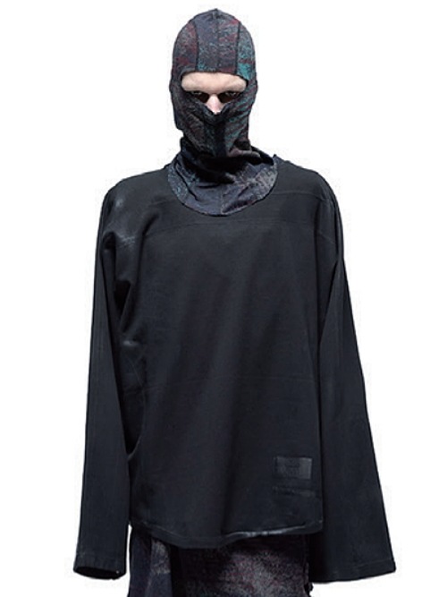 (ͽ)89ͽ/JULIUSꥦ/COTTON SWEAT CUT & SEWN2/BLACK