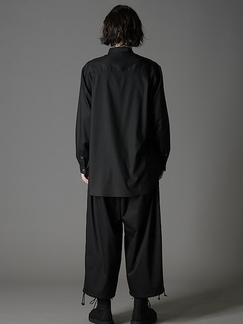 Ground Y饦ɥ磻/TR VIYELLA ONE SIDED COLLAR SHIRT/BLACK
