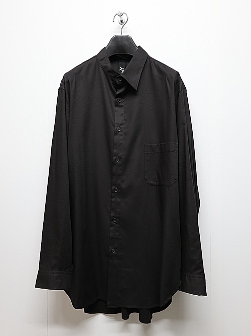 Ground Y饦ɥ磻/TR VIYELLA ONE SIDED COLLAR SHIRT/BLACK
