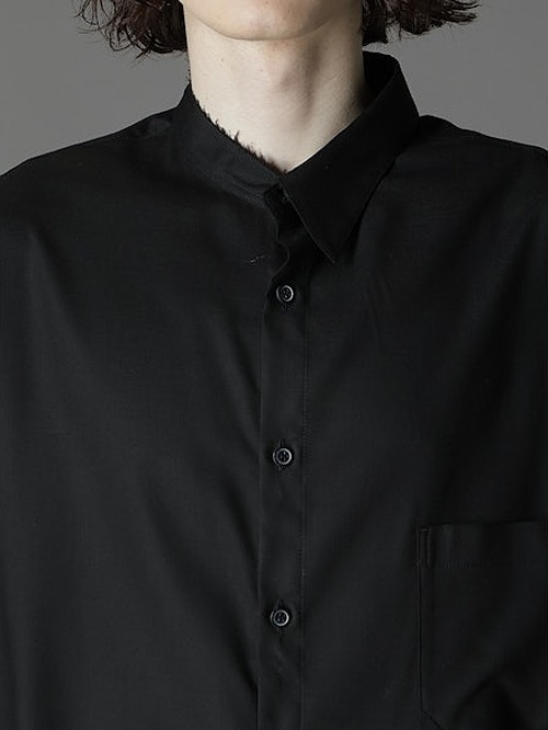 Ground Y饦ɥ磻/TR VIYELLA ONE SIDED COLLAR SHIRT/BLACK
