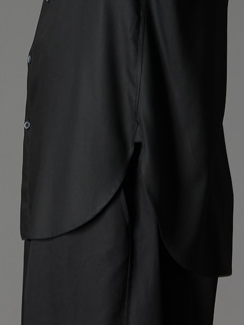 Ground Y饦ɥ磻/TR VIYELLA ONE SIDED COLLAR SHIRT/BLACK