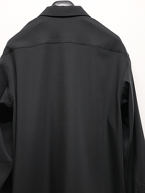 RESOUND CLOTHING���ꥵ����ɥ���������/PULLOVER satin shirt/BLACK