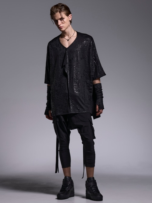 (ͽ���ʡ�4��5������ͽ��/kiryuyrik������奦����奦/High Tension Jersey 3/4 Saruel Pants/Black