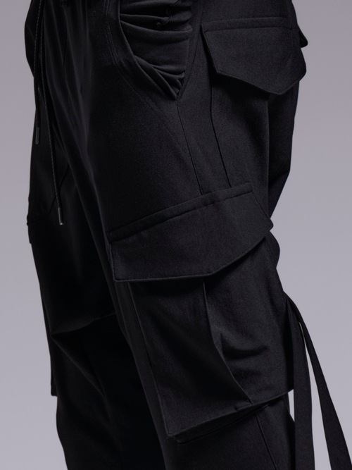 (ͽ���ʡ�4��5������ͽ��/kiryuyrik������奦����奦/High Tension Jersey 3/4 Saruel Pants/Black