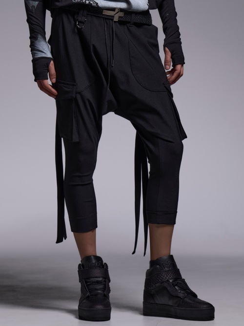 (ͽ���ʡ�4��5������ͽ��/kiryuyrik������奦����奦/High Tension Jersey 3/4 Saruel Pants/Black
