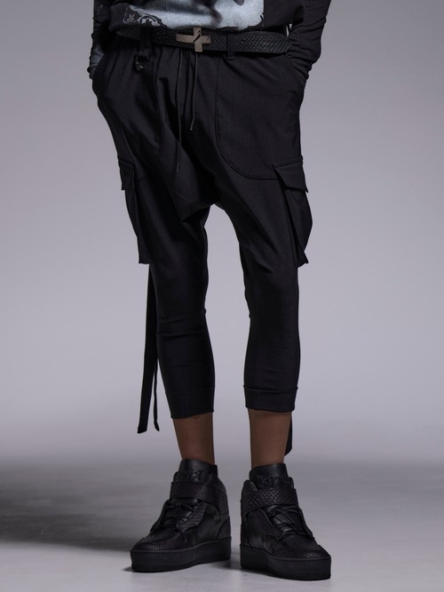 (ͽ���ʡ�4��5������ͽ��/kiryuyrik������奦����奦/High Tension Jersey 3/4 Saruel Pants/Black