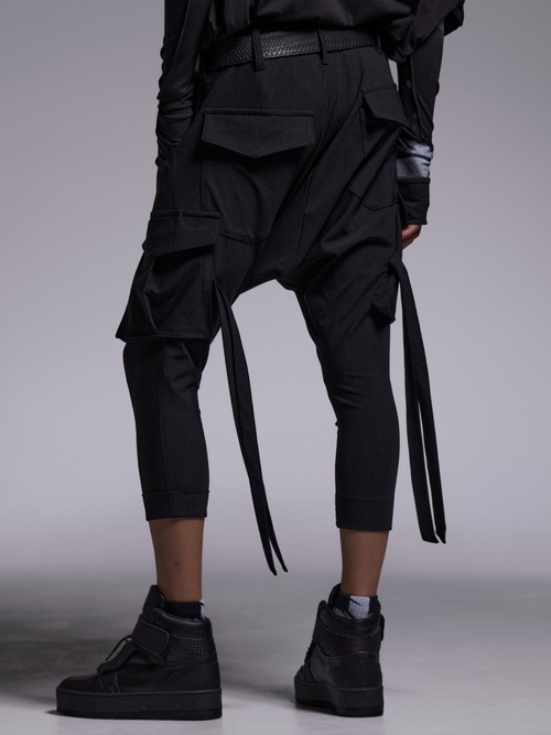 (ͽ���ʡ�4��5������ͽ��/kiryuyrik������奦����奦/High Tension Jersey 3/4 Saruel Pants/Black