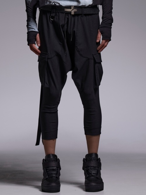(ͽ���ʡ�4��5������ͽ��/kiryuyrik������奦����奦/High Tension Jersey 3/4 Saruel Pants/Black