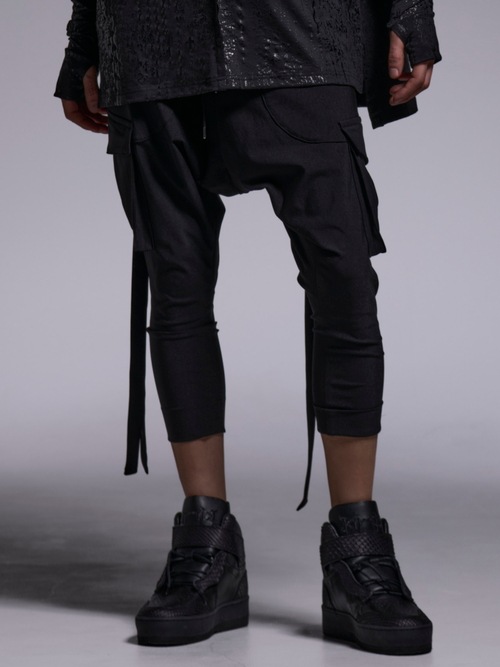 (ͽ���ʡ�4��5������ͽ��/kiryuyrik������奦����奦/High Tension Jersey 3/4 Saruel Pants/Black