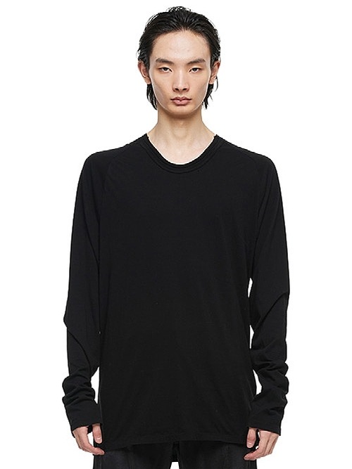 (ͽ����)8��9������ͽ��/JULIUS����ꥦ��/HIGH GAUGE COTTONJERSEY CUT & SEWN16/BLACK