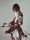 (ͽ���ʡ�9������10������ͽ��/kiryuyrik������奦����奦/Goth Flora Suede Satin Flare Jacket/White