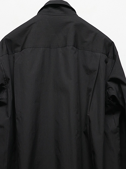 �㴰���Yohji Yamamoto���襦����ޥ��/SUIT BROAD U-CDH OPEN COLLAR SHIRT/BLK
