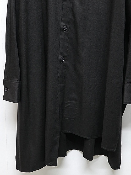 Ground Y�����饦��ɥ磻/TR VIYELLA ASYMMETERY SHIRT/BLACK