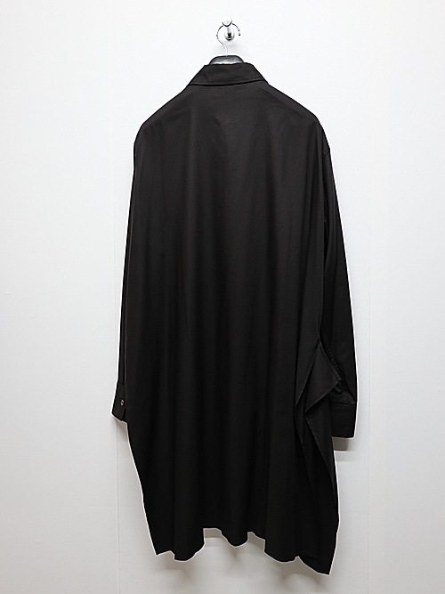 Ground Y�����饦��ɥ磻/TR VIYELLA ASYMMETERY SHIRT/BLACK