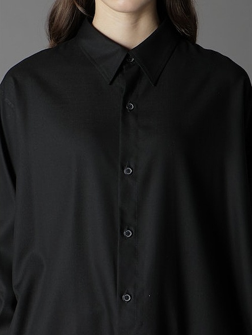 Ground Y�����饦��ɥ磻/TR VIYELLA ASYMMETERY SHIRT/BLACK