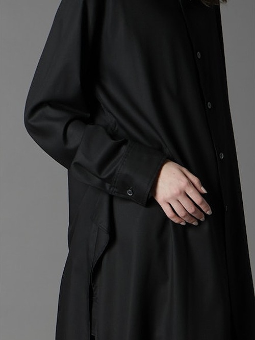 Ground Y�����饦��ɥ磻/TR VIYELLA ASYMMETERY SHIRT/BLACK