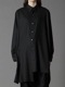 Ground Y�����饦��ɥ磻/TR VIYELLA ASYMMETERY SHIRT/BLACK