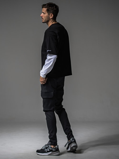 SALE30%OFF/RESOUND CLOTHING���ꥵ����ɥ���������/TIGHT TAPERD Darrell cargo PT/BLACK.