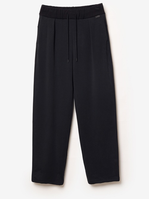 (ͽ���ʡ�2��3������ͽ��/ATTACHMENT�������å�����/CO STRETCH TERRY 1TUCK EASY TROUSERS/BLACK