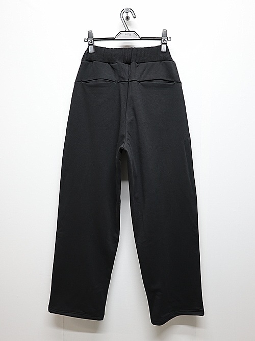 ATTACHMENT�������å�����/CO STRETCH TERRY 1TUCK EASY TROUSERS/BLACK