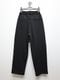 ATTACHMENT�������å�����/CO STRETCH TERRY 1TUCK EASY TROUSERS/BLACK