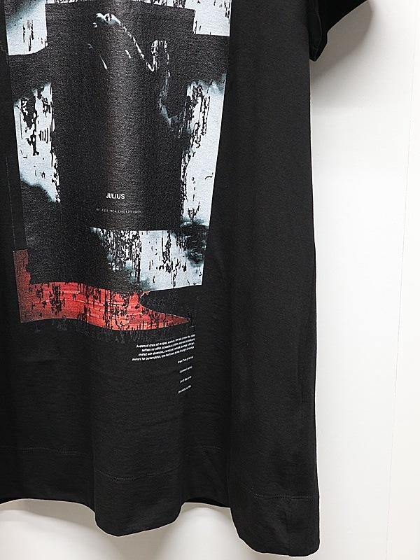 �㴰���JULIUS����ꥦ��/COTTON DRY JERSEY CUT & SEWN3/BLACK