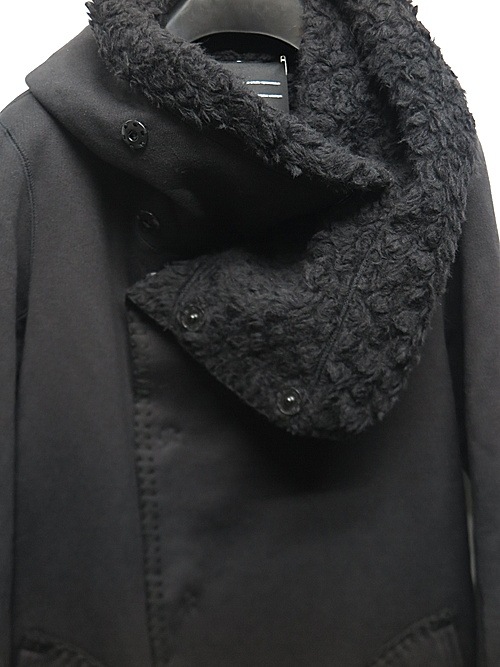 �㴰���nude:masahiko maruyama ���̡���:�ޥ��ҥ��ޥ���/FAKE MOUTON HOODIE COAT/Black
