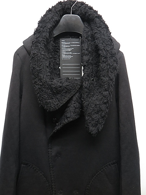 �㴰���nude:masahiko maruyama ���̡���:�ޥ��ҥ��ޥ���/FAKE MOUTON HOODIE COAT/Black