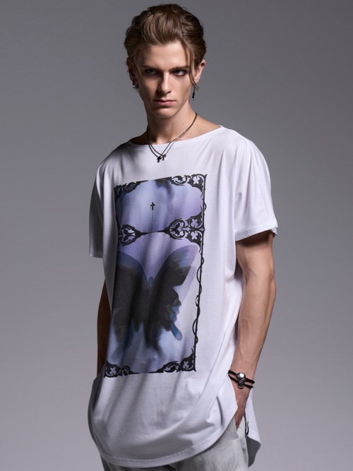 (ͽ���ʡ�4��5������ͽ��/kiryuyrik������奦����奦/BEATENJIKU French Sleeve-T/White