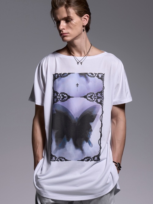 (ͽ���ʡ�4��5������ͽ��/kiryuyrik������奦����奦/BEATENJIKU French Sleeve-T/White