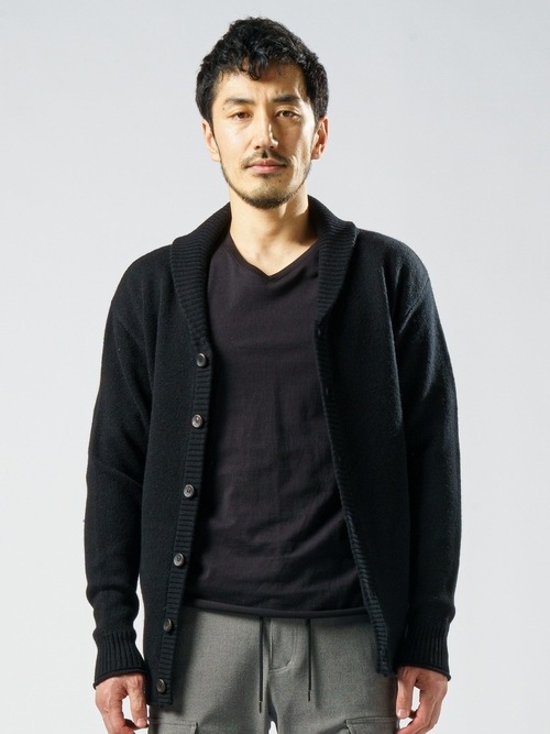 SALE40%OFF/wjk֥른/jacquard shawl cardigan/black.