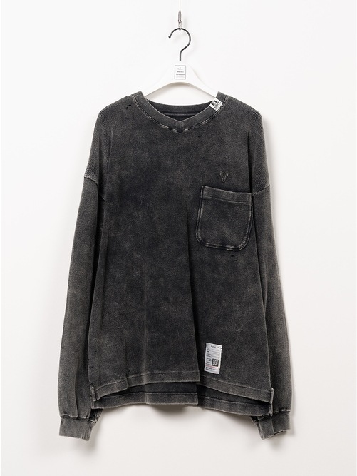 Maison MIHARA YASUHIRO���᥾�� �ߥϥ�䥹�ҥ�/BLEACHED LONG SLEEVES T/BLACK