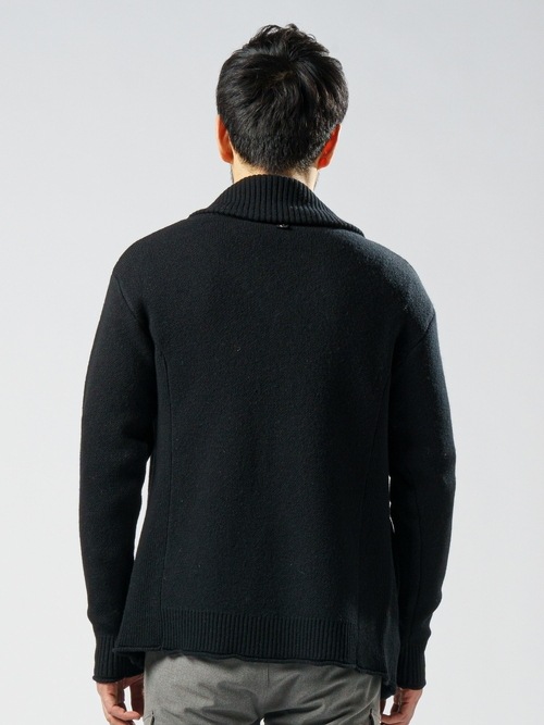 SALE40%OFF/wjk֥른/jacquard shawl cardigan/black.