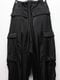 Ground Y�����饦��ɥ磻/CU/FIBRIL TWILL W/ GARMENT DYED HEM RIB PANTS/BLACK